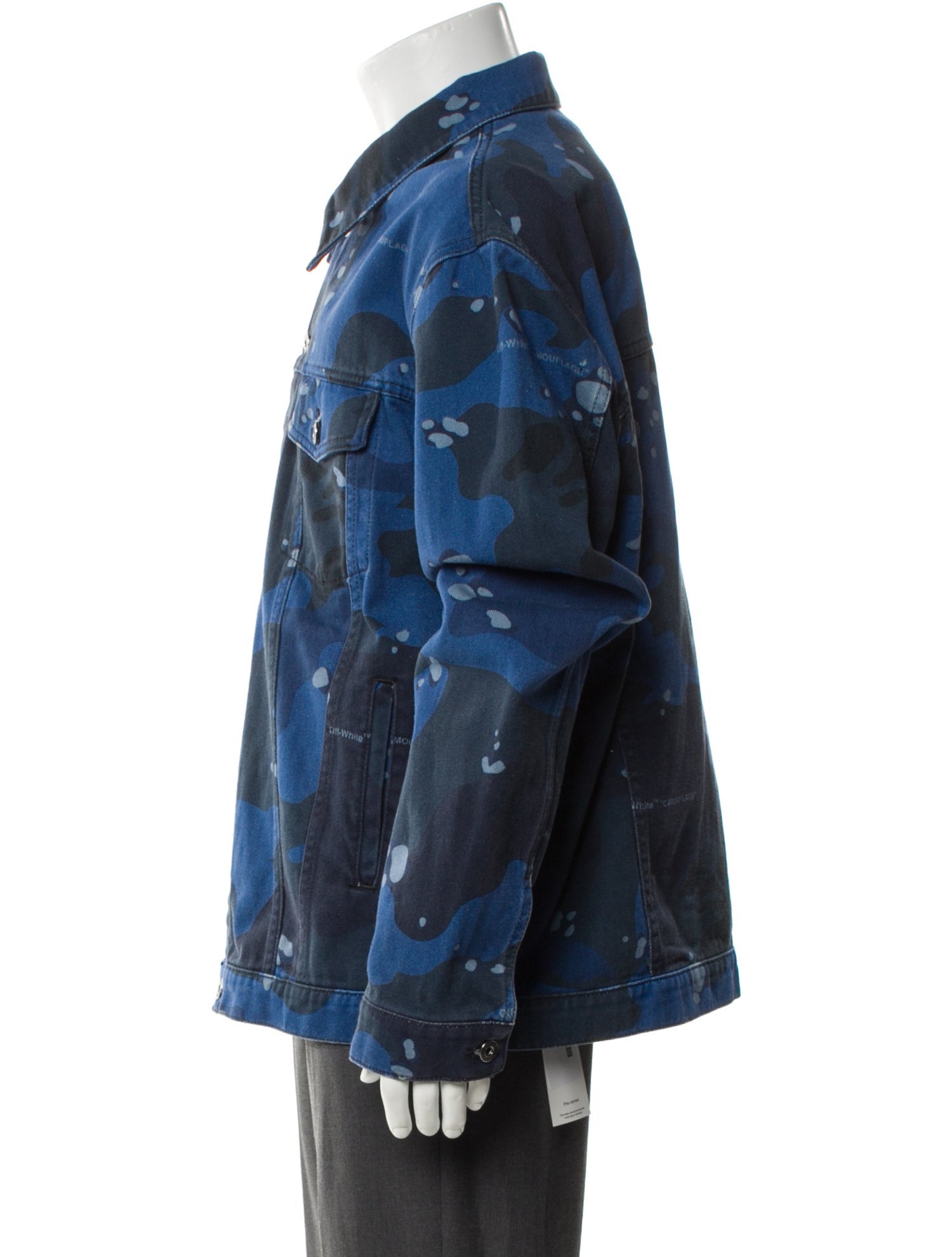 Off-White 2022 Camouflage Print Denim Jacket