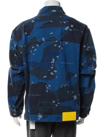 Off-White 2022 Camouflage Print Denim Jacket