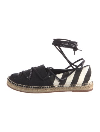Off-White Diagonals Canvas Espadrilles