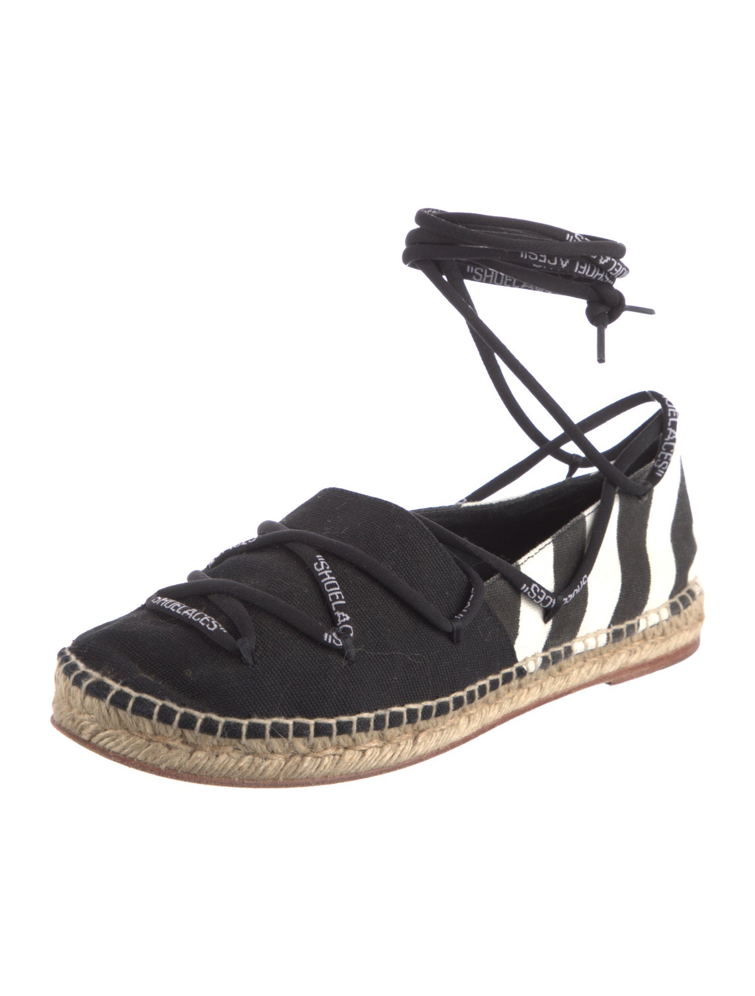 Off-White Diagonals Canvas Espadrilles