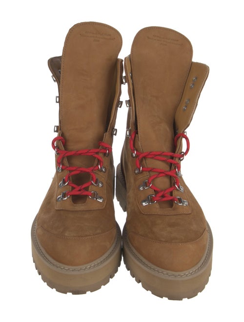 Off-White Suede Hiking Boots