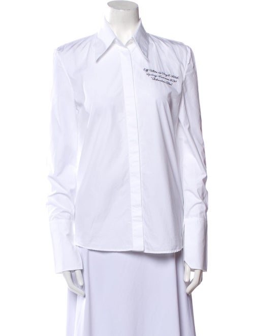 Off-White 2021 Long Sleeve Button-Up Top