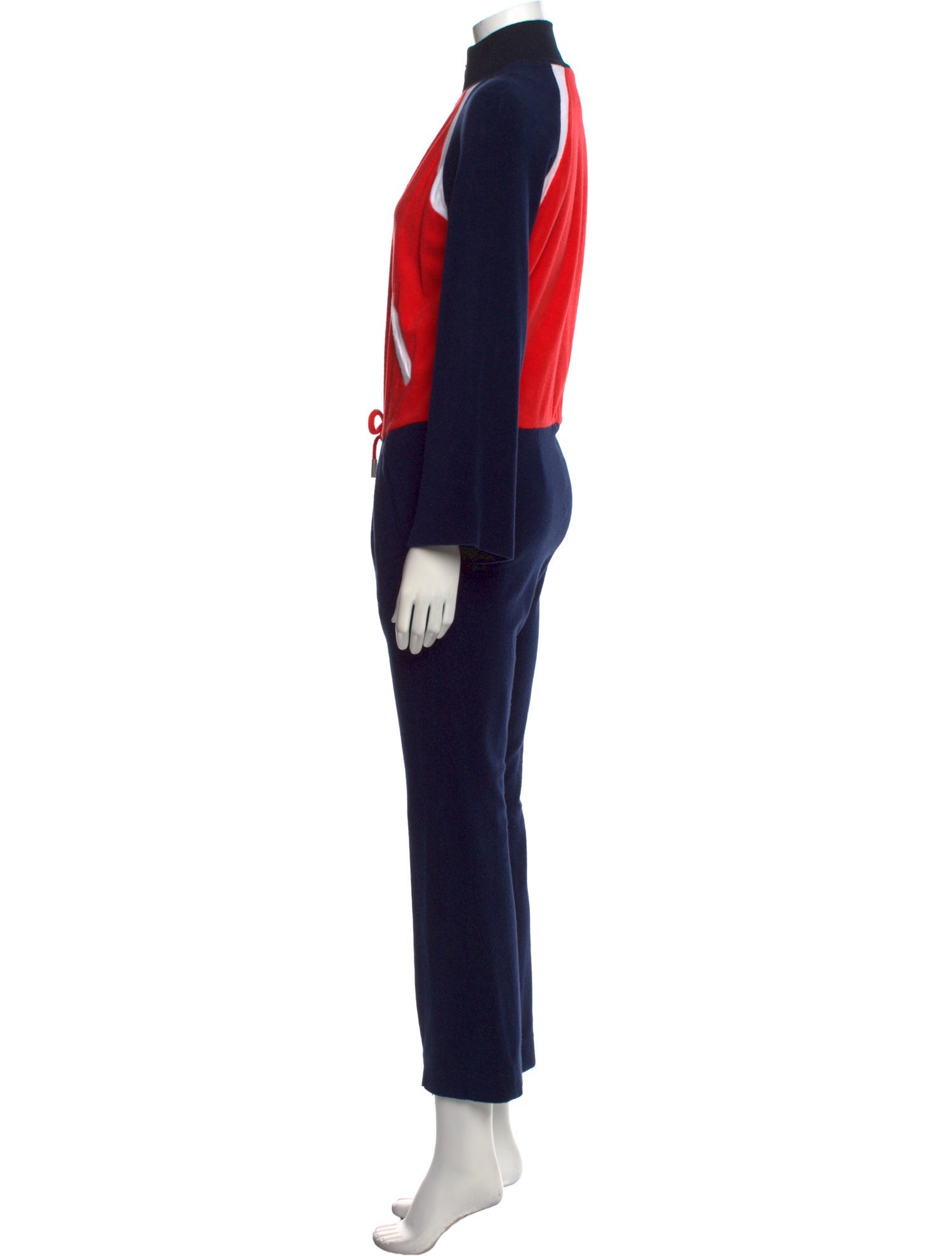 Off-White Mock Neck Jumpsuit