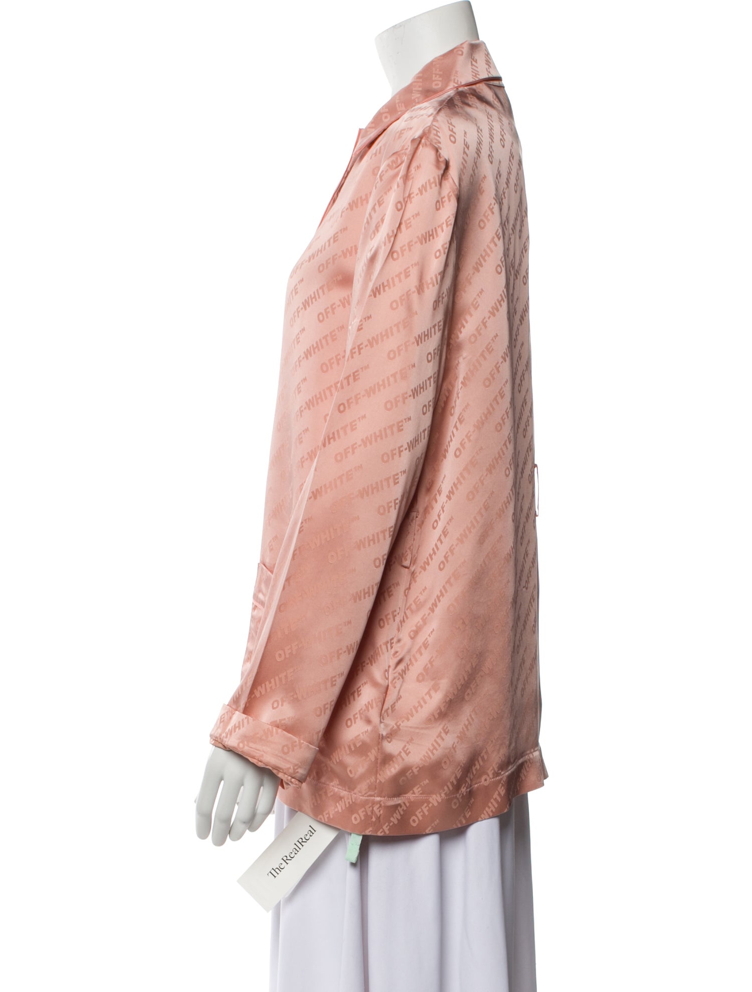 Off-White 2019 Logo Button-Up Top