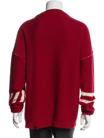 Off-White Wool Striped Pullover