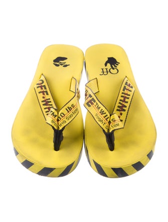 Off-White Rubber Printed Slides