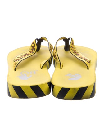 Off-White Rubber Printed Slides