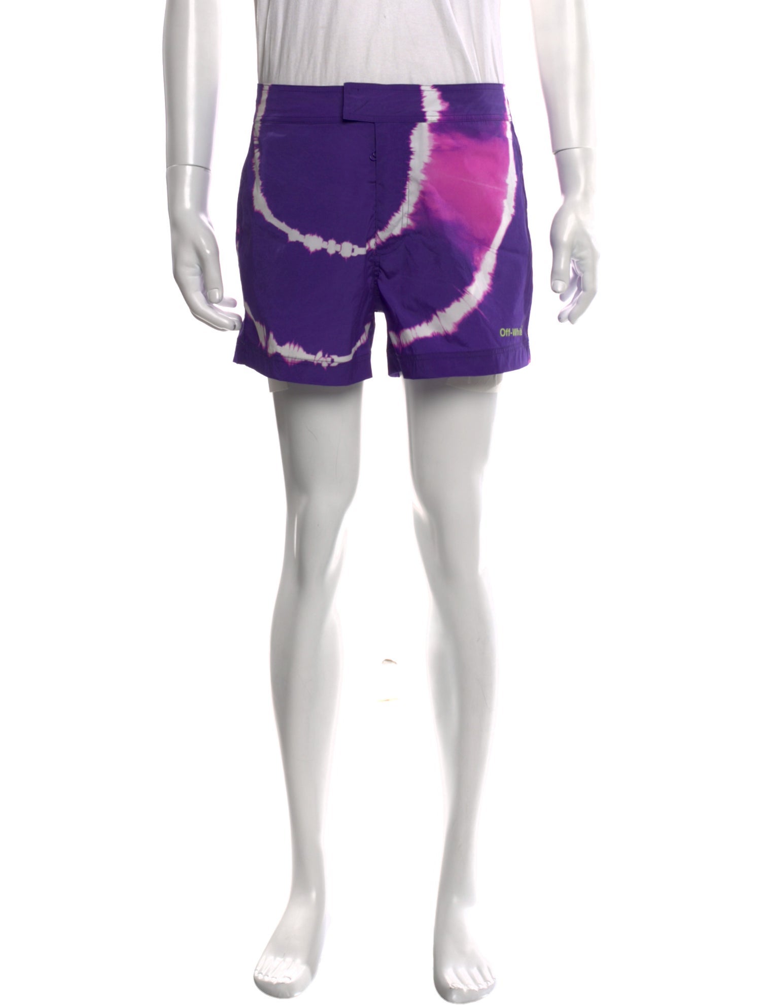 Off-White 2023 Tie-Dye Print Swim Trunks