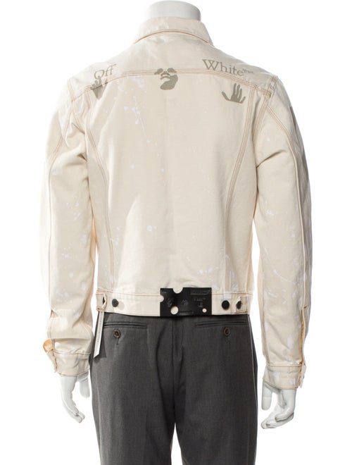 Off-White 2020 Diagonals Splatter Trucker Jacket