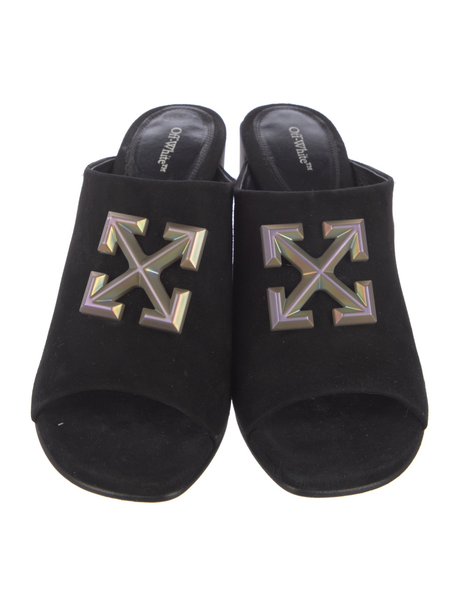 Off-White 'Arrows' Suede Mules
