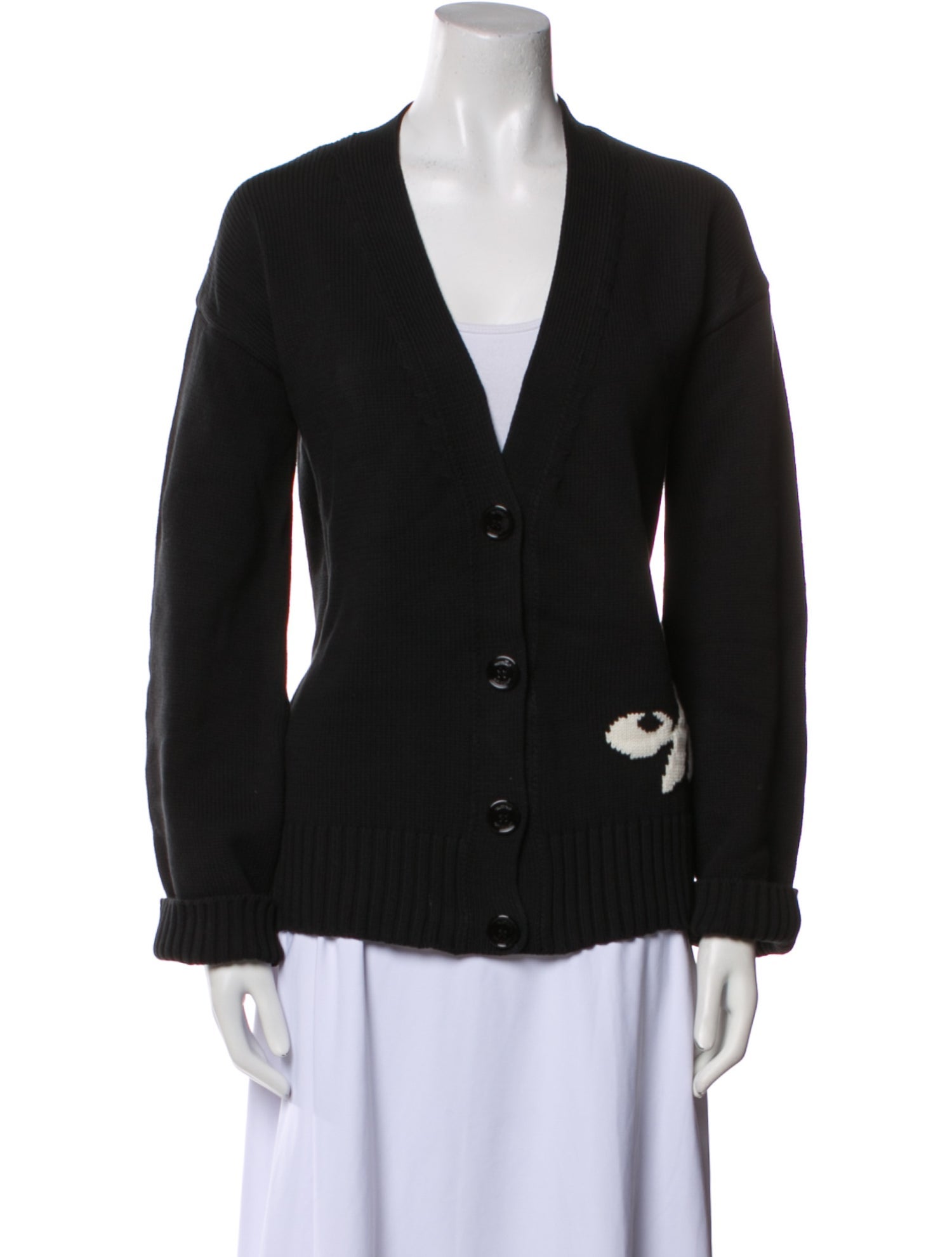 Off-White V-Neck Sweater