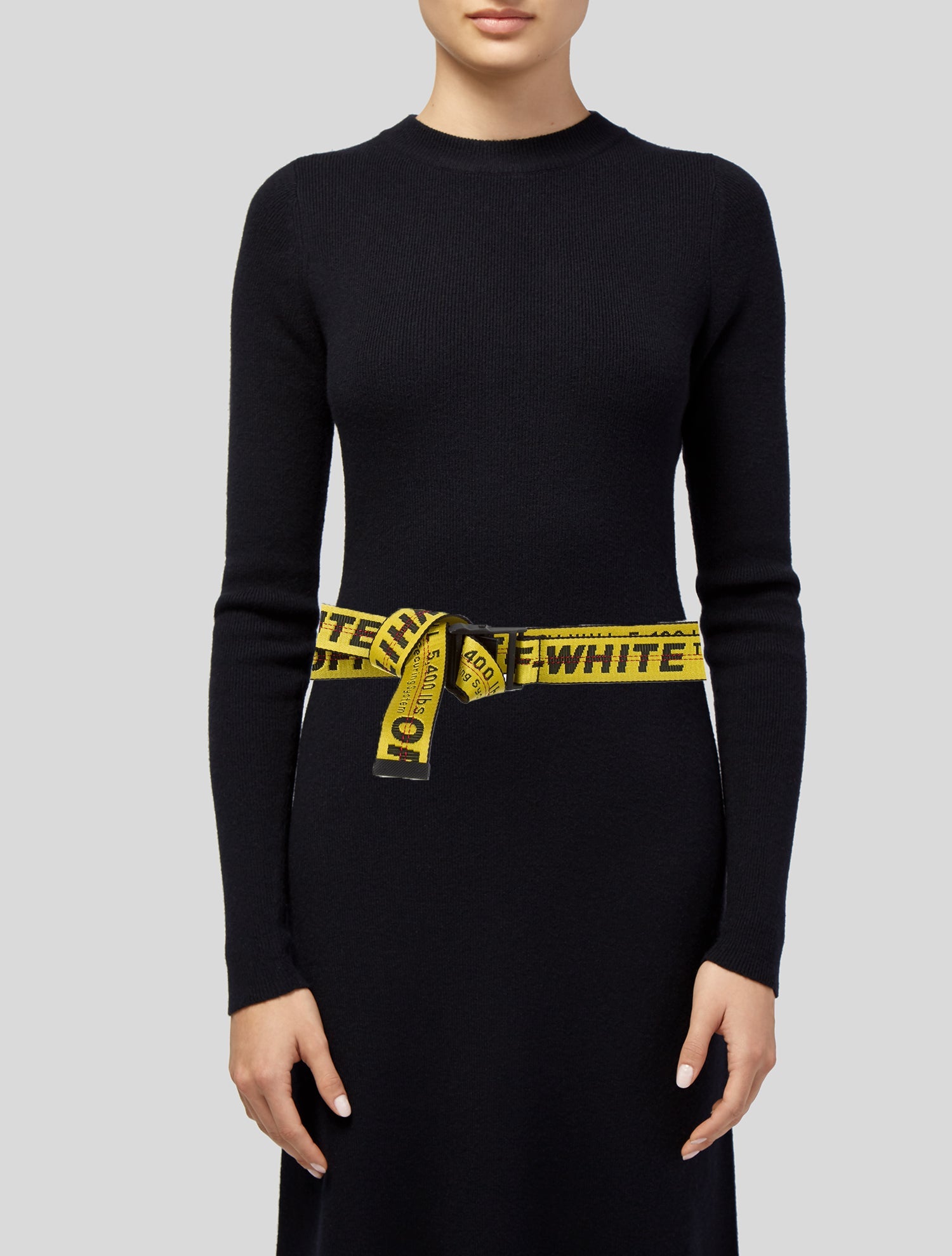 Off-White 2022 Classic Industrial 'Yellow Black' Waist Belt