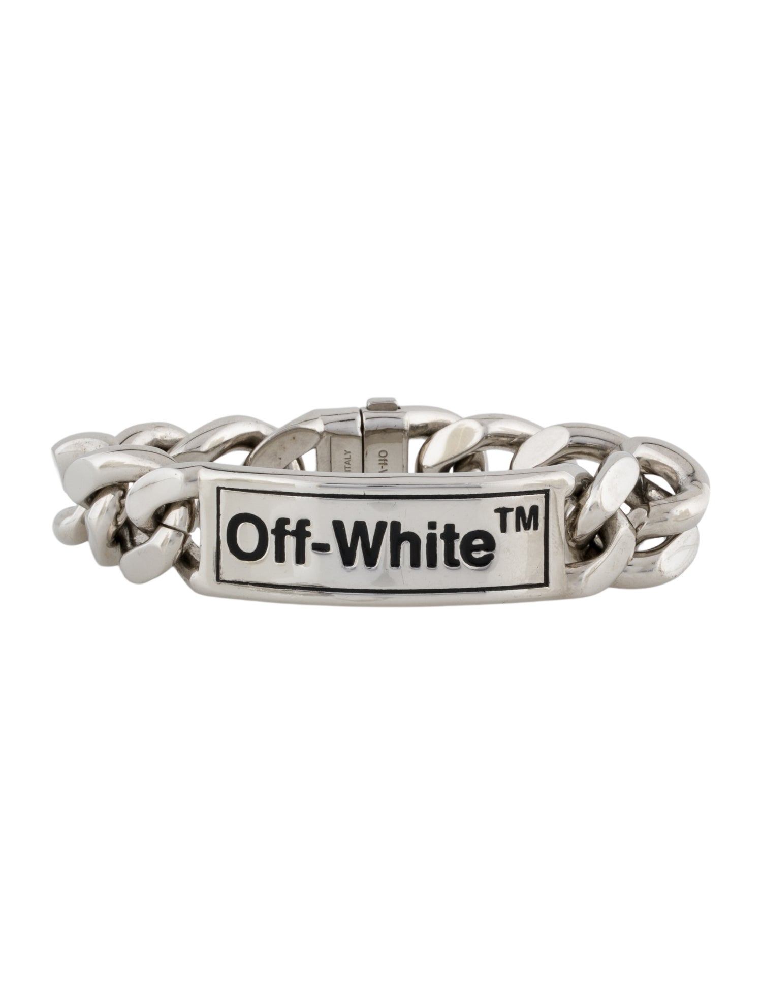 Off-White Logo Curb Link Chain Bracelet