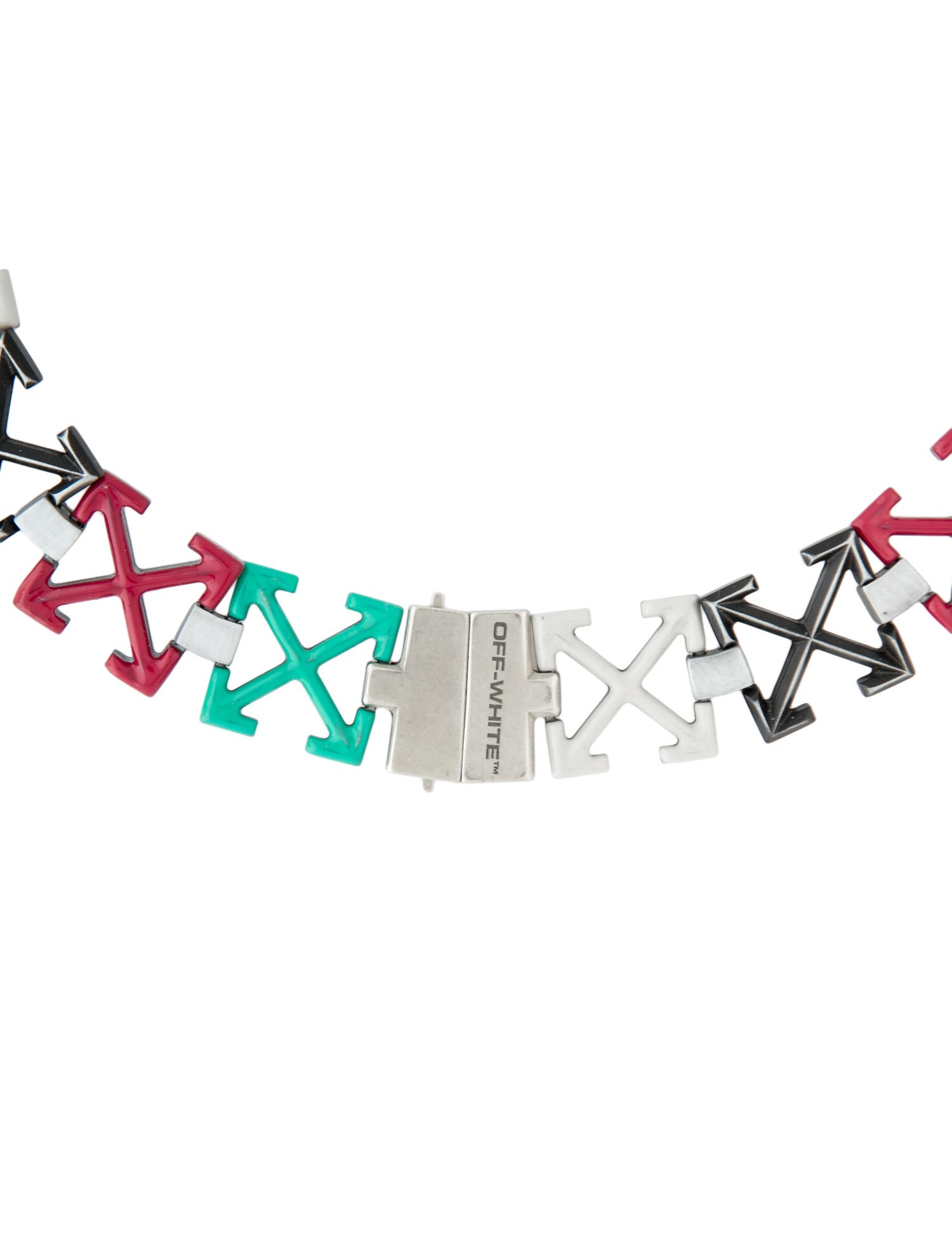 Off-White Enamel c/o Virgil Abloh Arrows Necklace