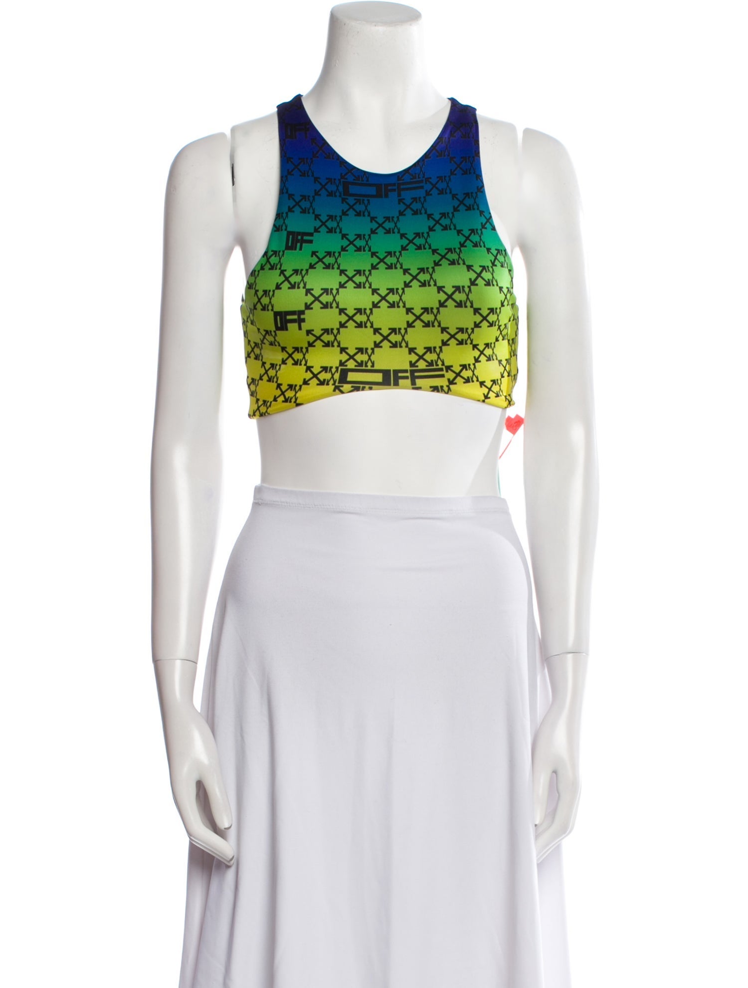 Off-White 2022 Printed Crop Top