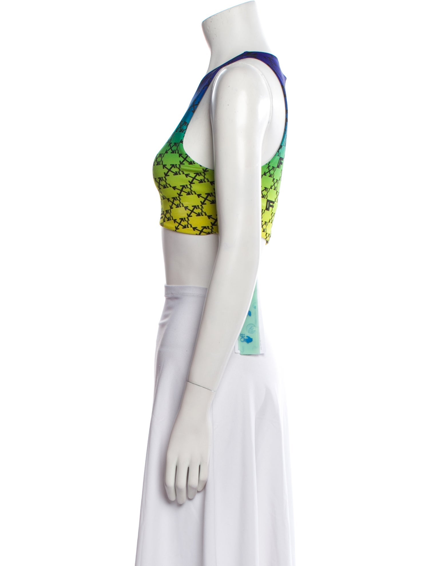 Off-White 2022 Printed Crop Top