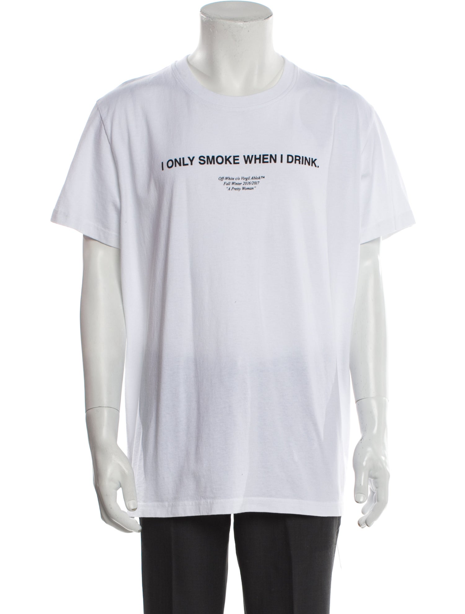Off-White Graphic Print Crew Neck T-Shirt