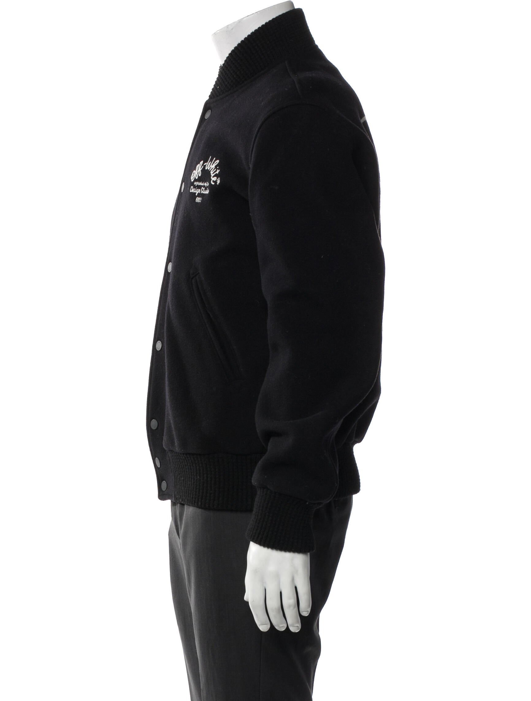 Off-White 2020 Virgin Wool Varsity Jacket