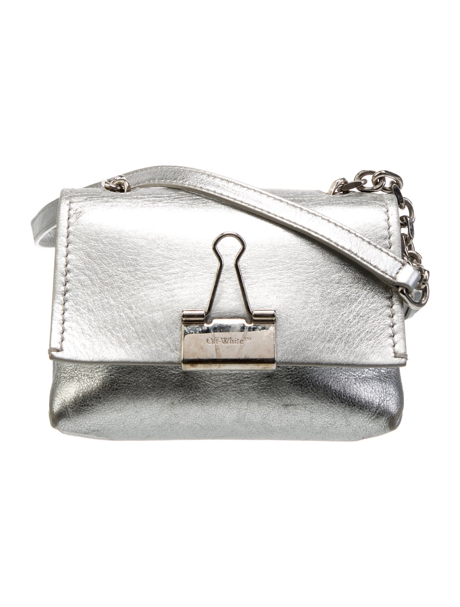 Off-White Leather Crossbody Bag