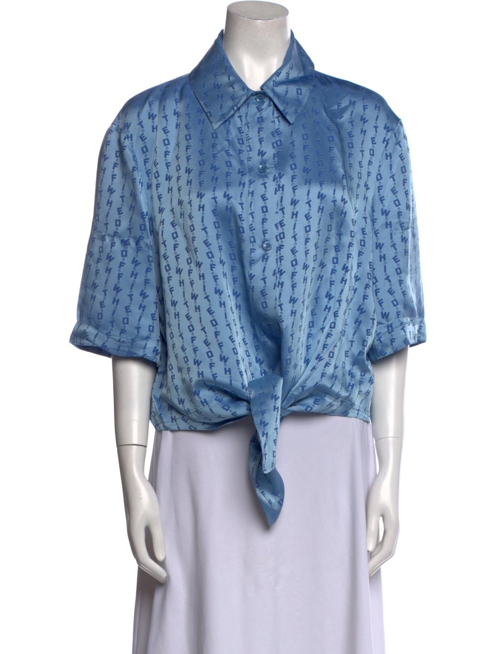 Off-White Button-Up Top From the Fall/Winter 2020… - image 1