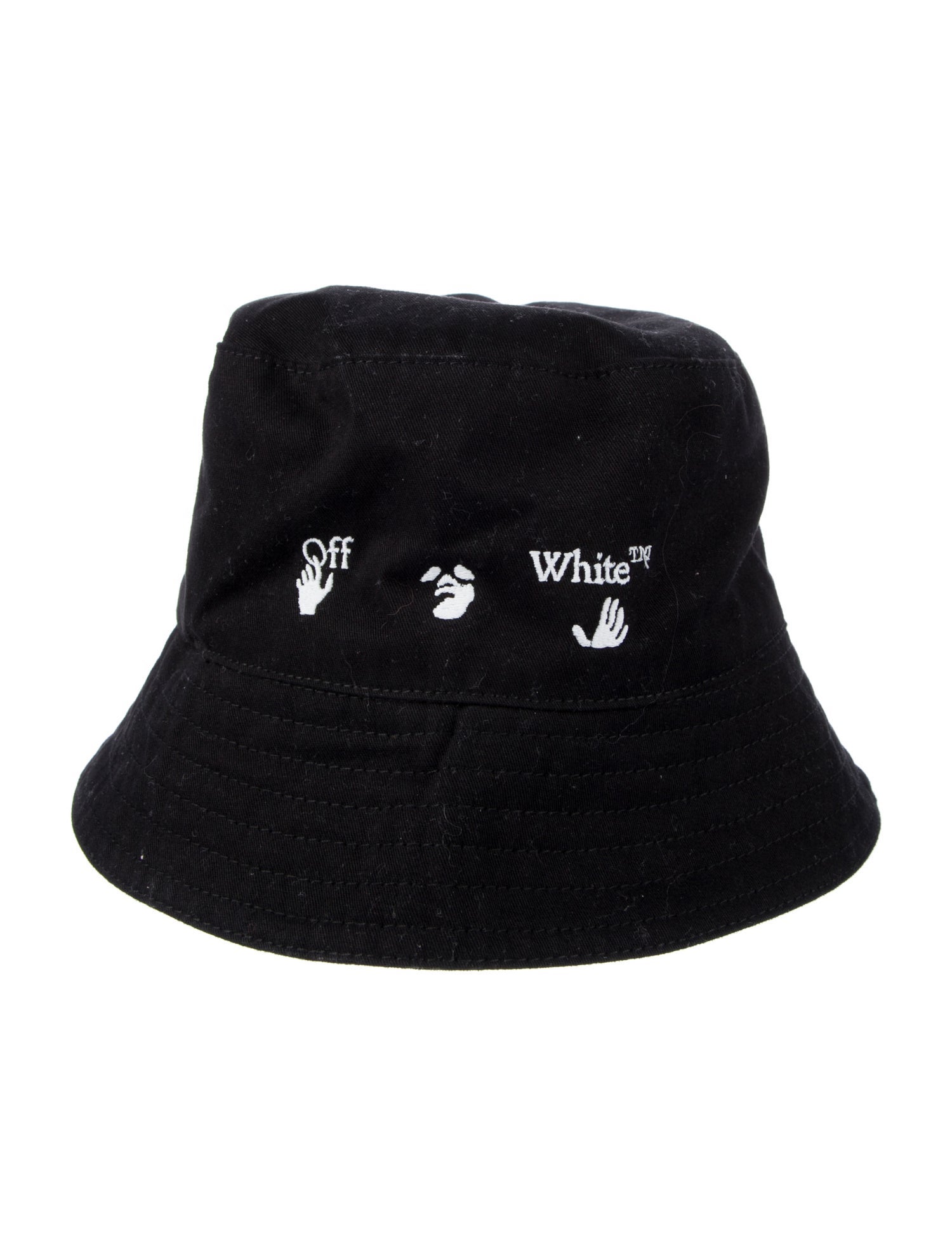 Off-White Embroidered Bucket Hat