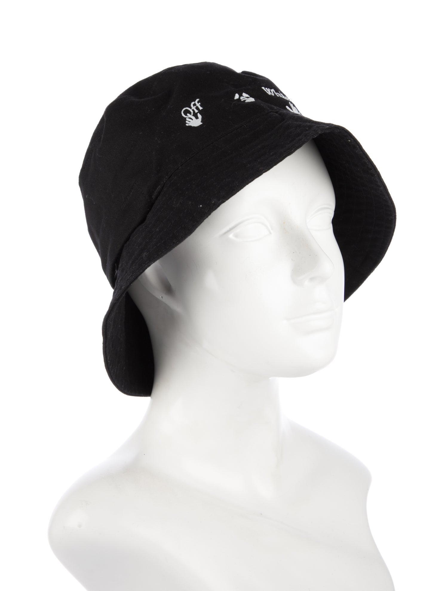 Off-White Embroidered Bucket Hat