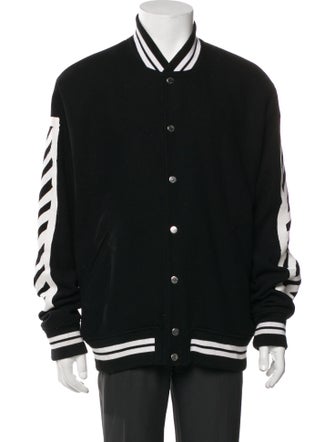Off-White Diagonals Virgin Wool Varsity Jacket