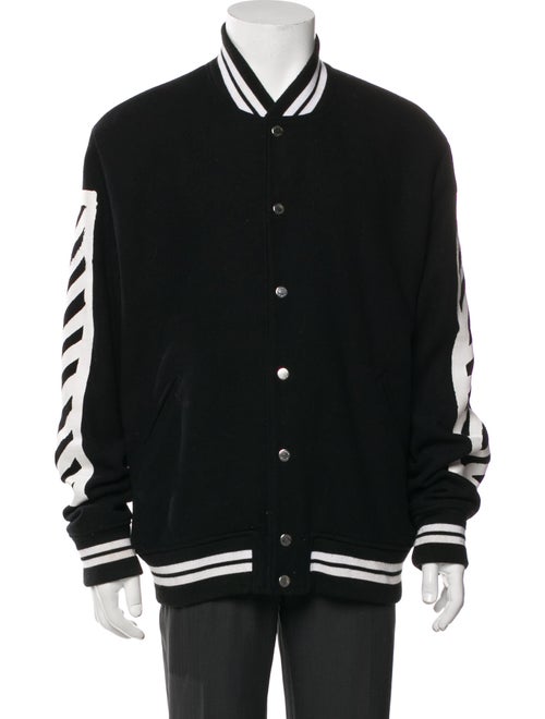 Off-White Diagonals Virgin Wool Varsity Jacket