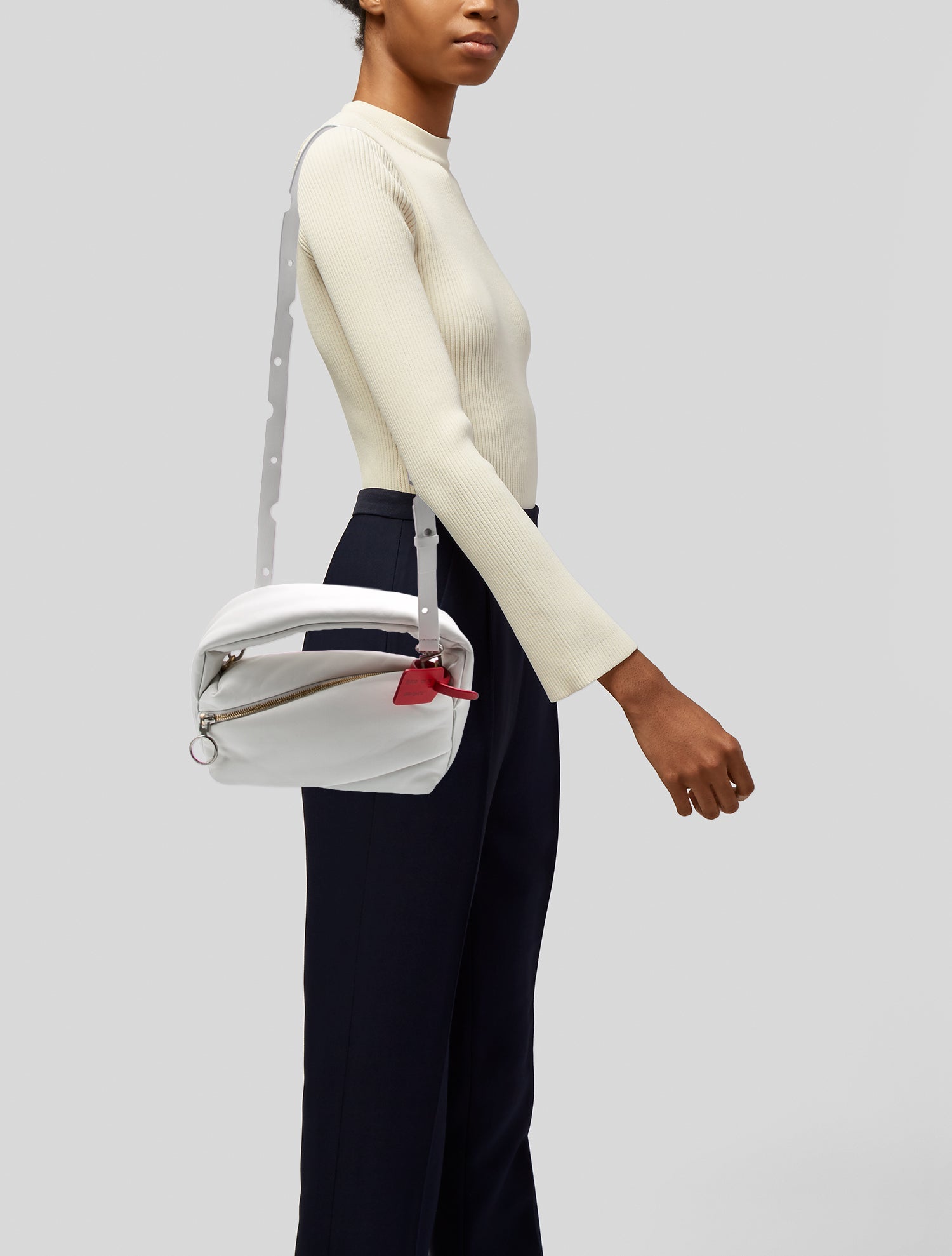 Off-White Leather Crossbody Bag 2022 w/ Tags