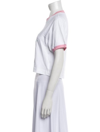 Off-White 2024 Graphic Print Crop Top