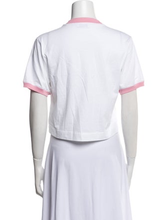 Off-White 2024 Graphic Print Crop Top