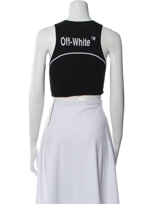 Off-White 2023 Crew Neck Crop Top