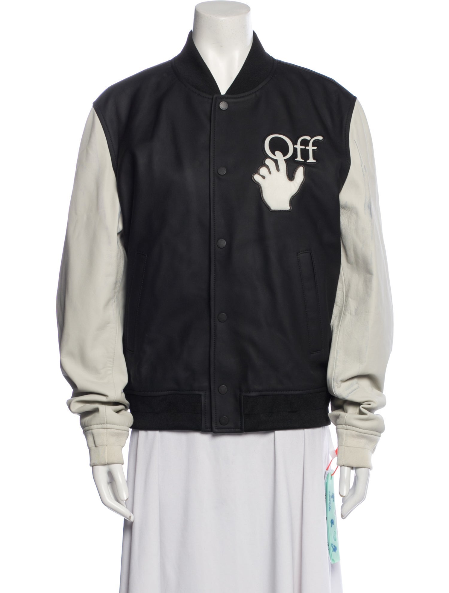 Off-White 2022 Leather Bomber Jacket