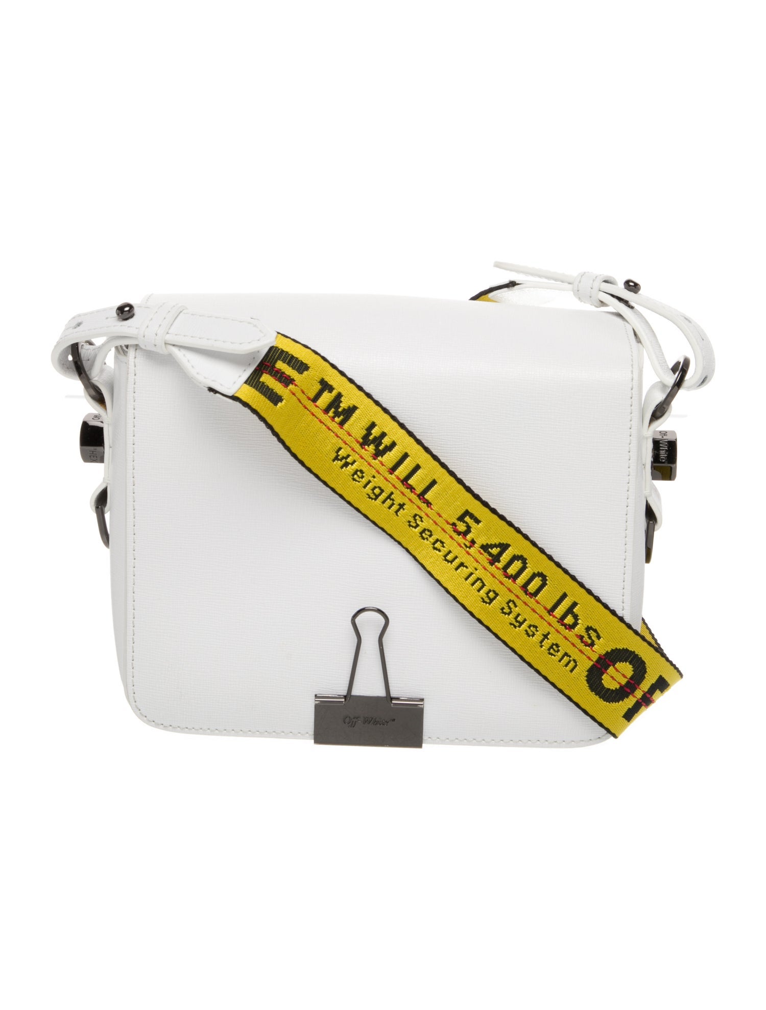Off-White Leather Messenger Bag