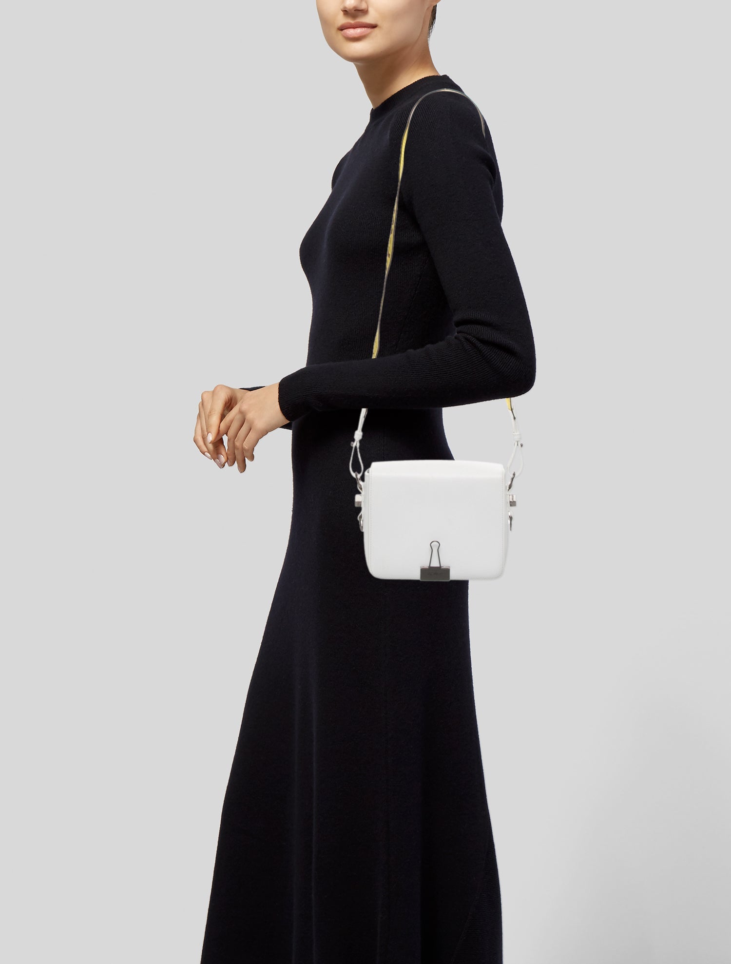 Off-White Leather Messenger Bag