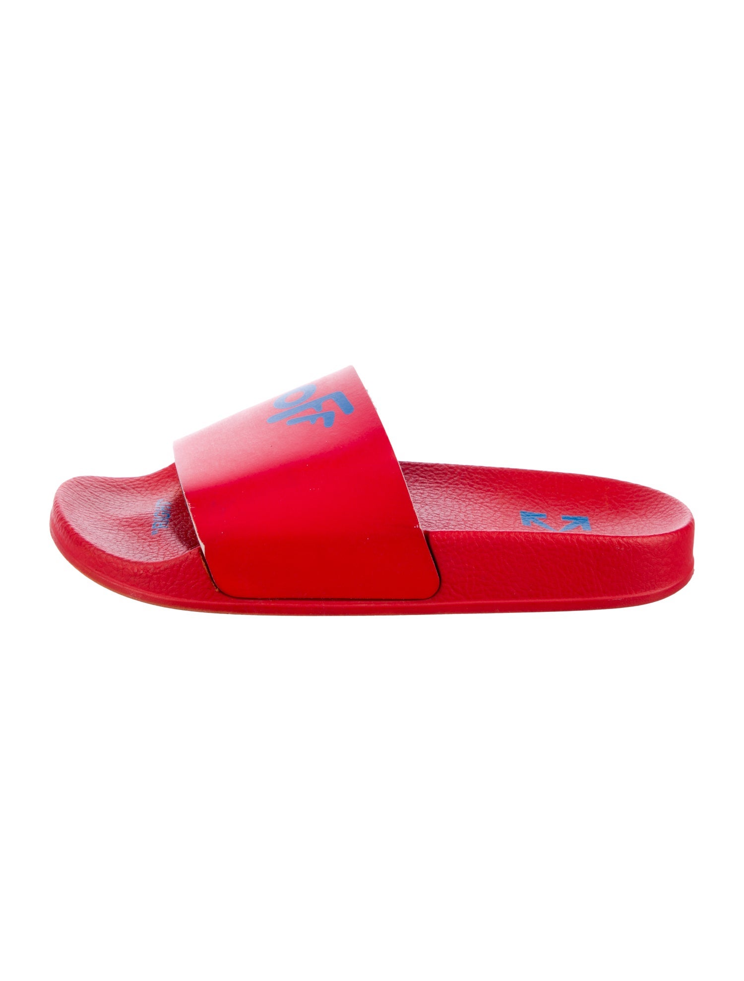 Off-White Kids' Logo Slides