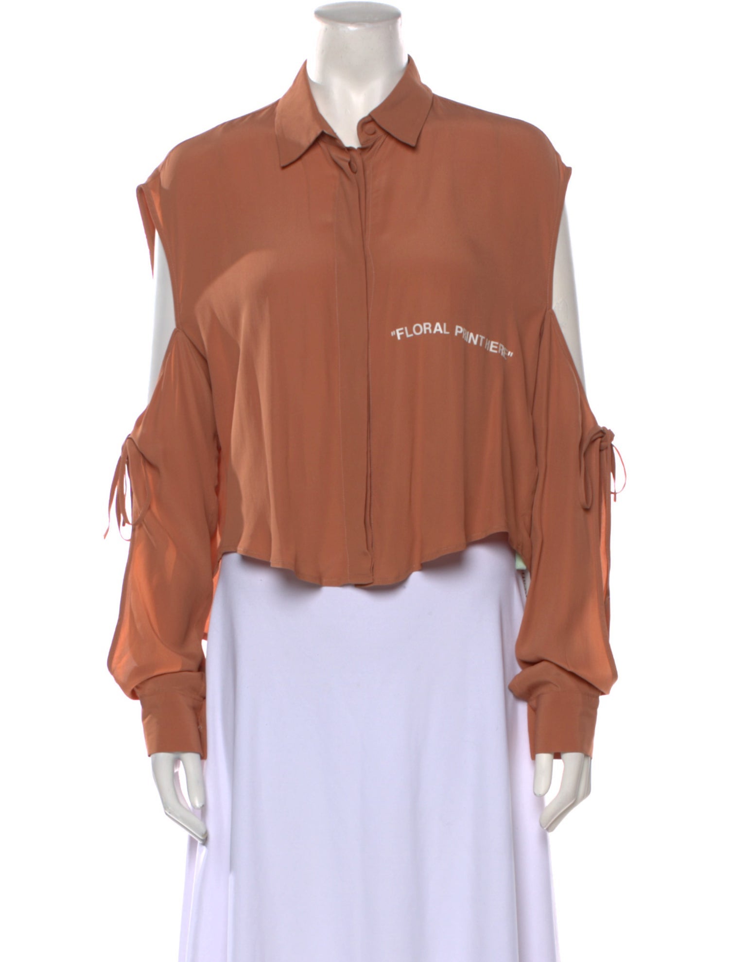 Off-White 2018 Long Sleeve Crop Top