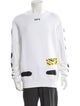 Off-White 'Mirror Mirror' Spray Paint Diagonals Graphic Print Sweatshirt