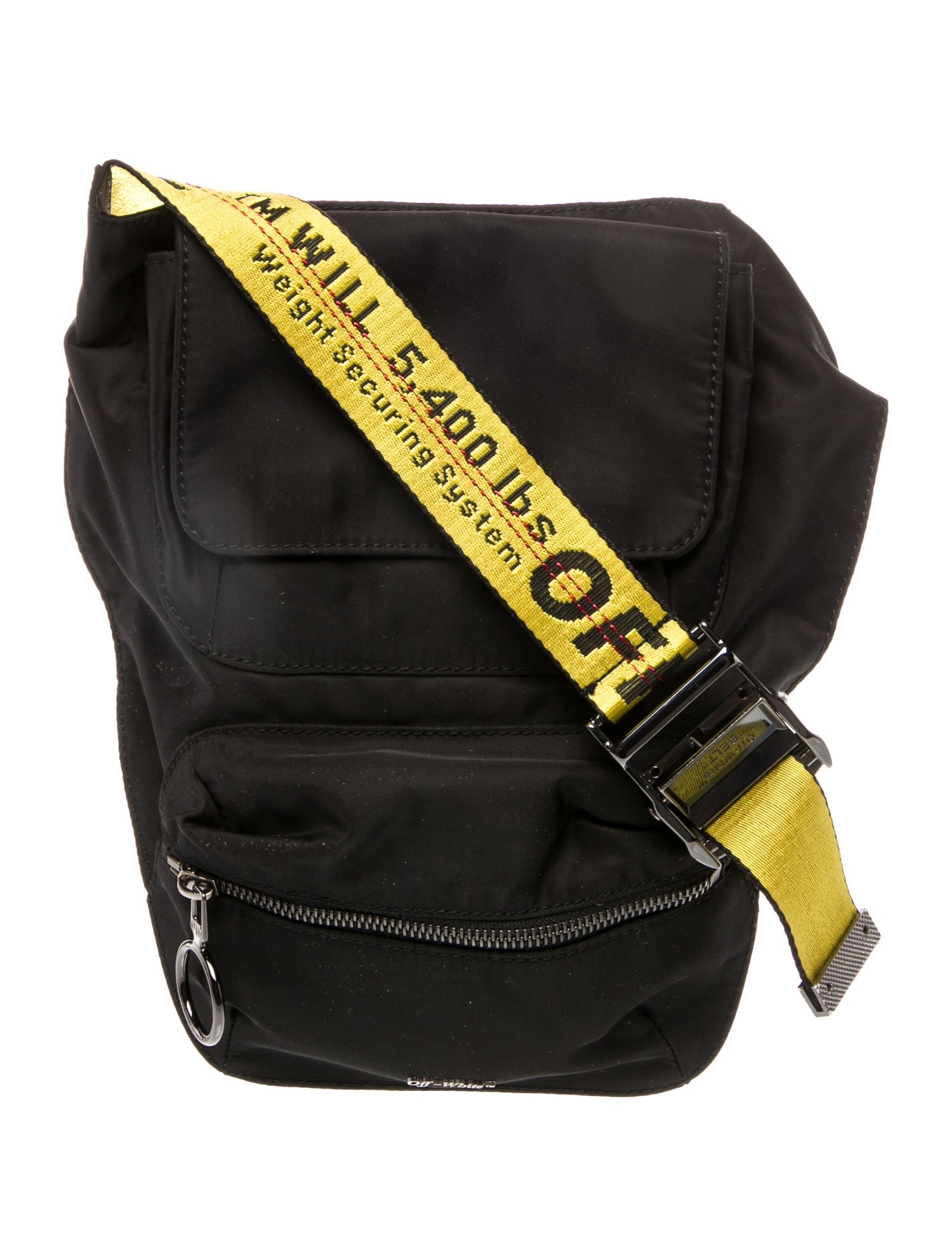 Off-White Nylon Crossbody Bag