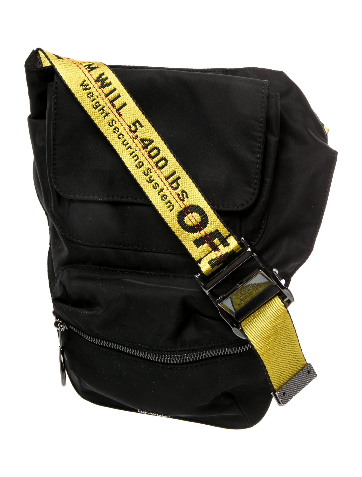 Off-White Nylon Crossbody Bag