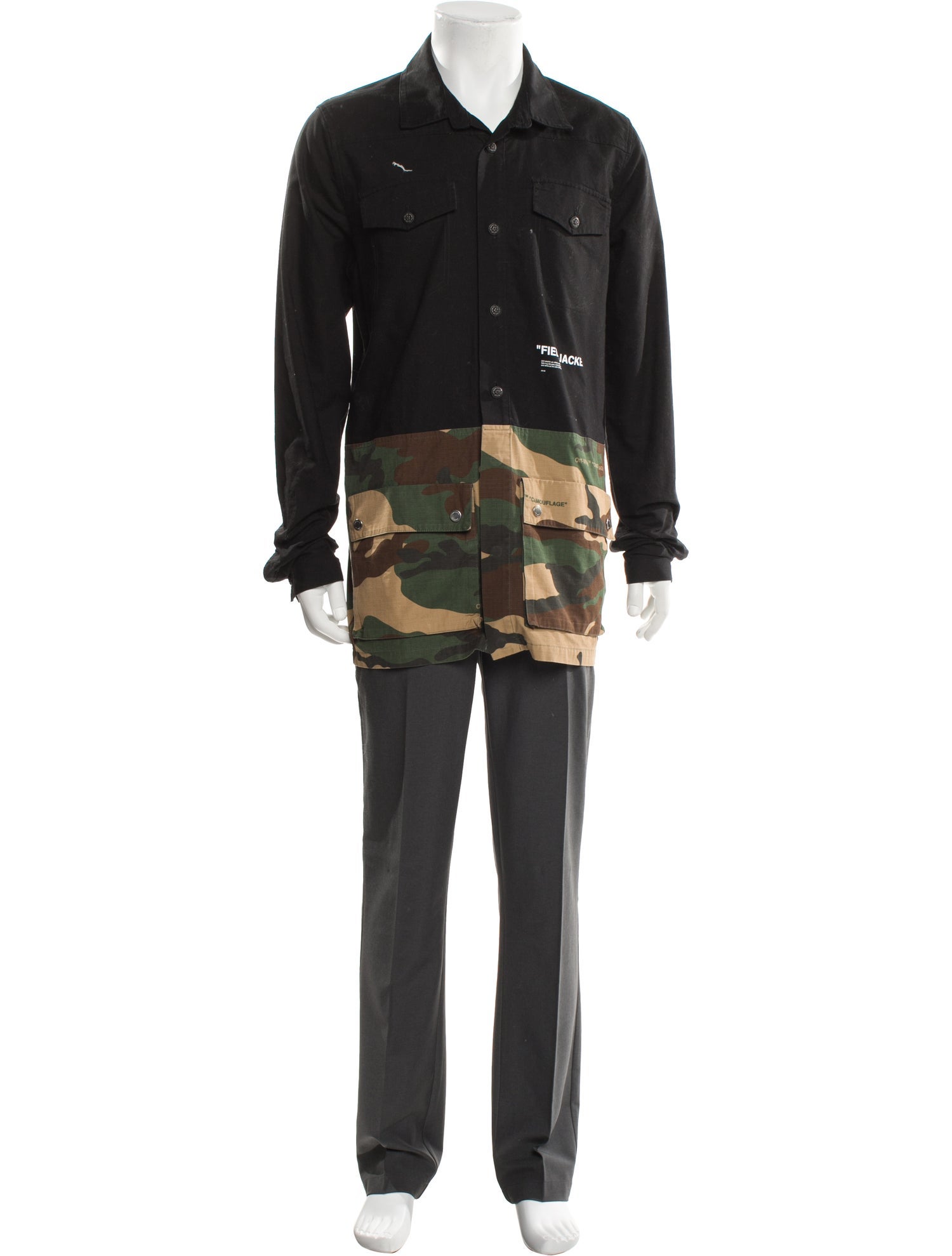 Off-White 2018 Camouflage Print Shirt