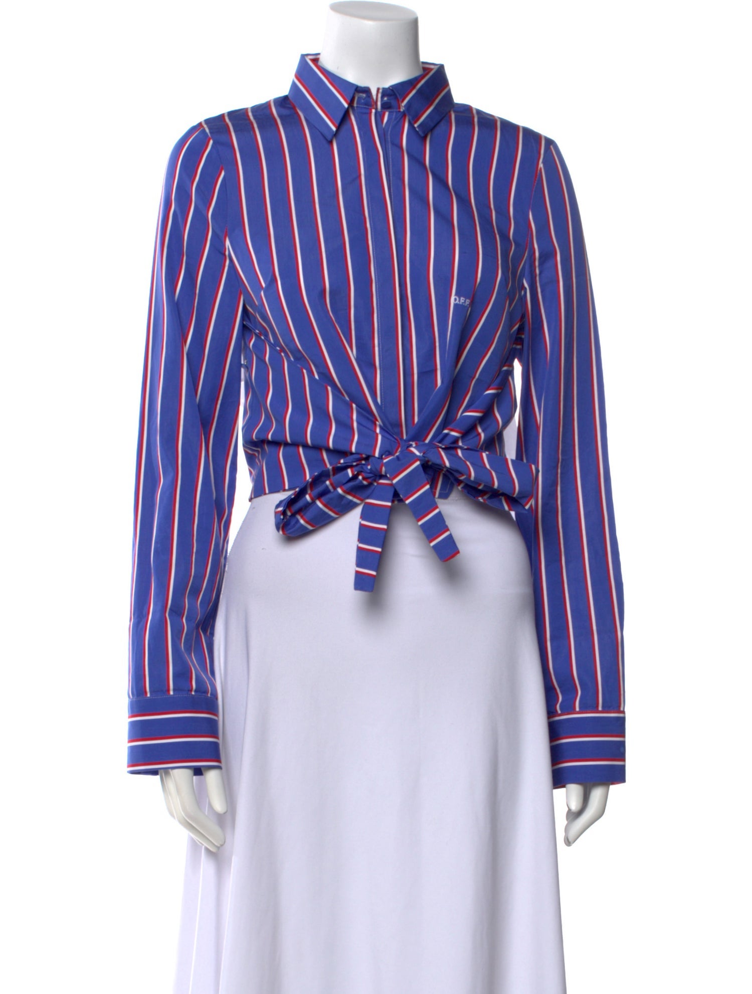 Off-White 2018 Striped Crop Top