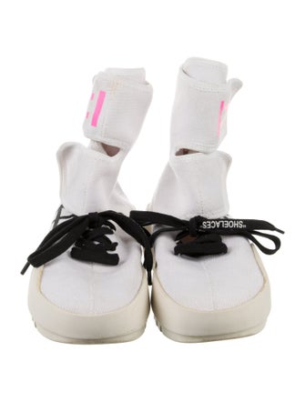 Off-White CST-001 Moto Wrap Canvas Lace-Up Boots