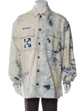 Off-White 2020 Tie-Dye Print Denim Jacket