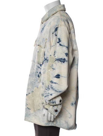 Off-White 2020 Tie-Dye Print Denim Jacket