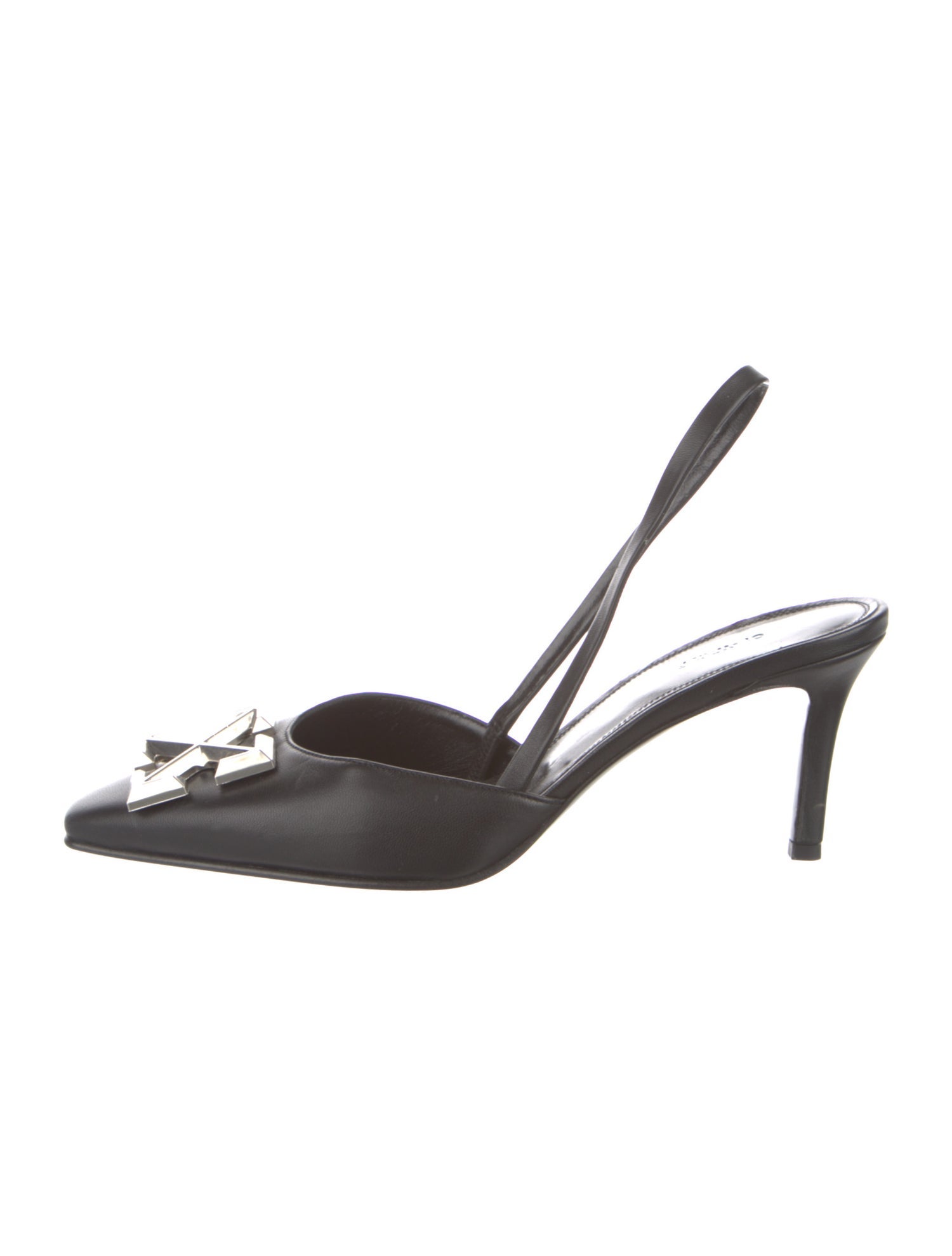 Off-White 2019 Leather Slingback Pumps