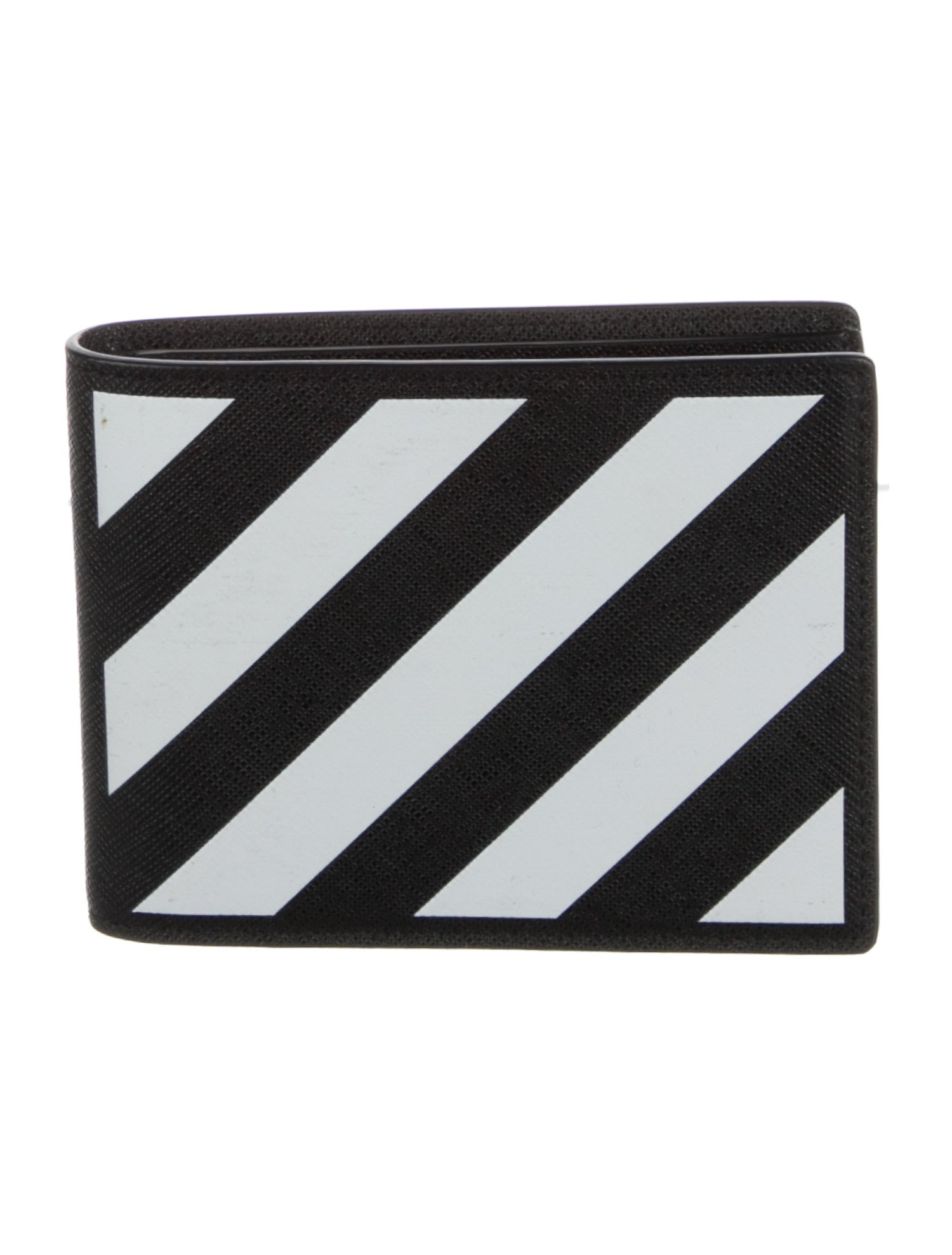 Off-White Diagonals Leather Bifold Wallet