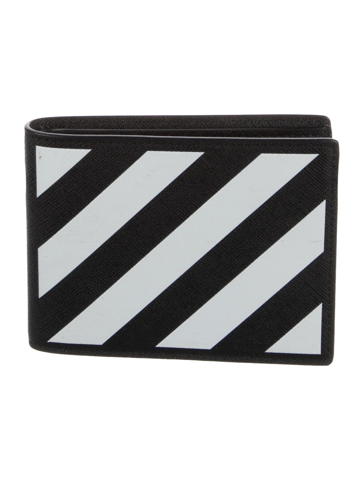 Off-White Diagonals Leather Bifold Wallet