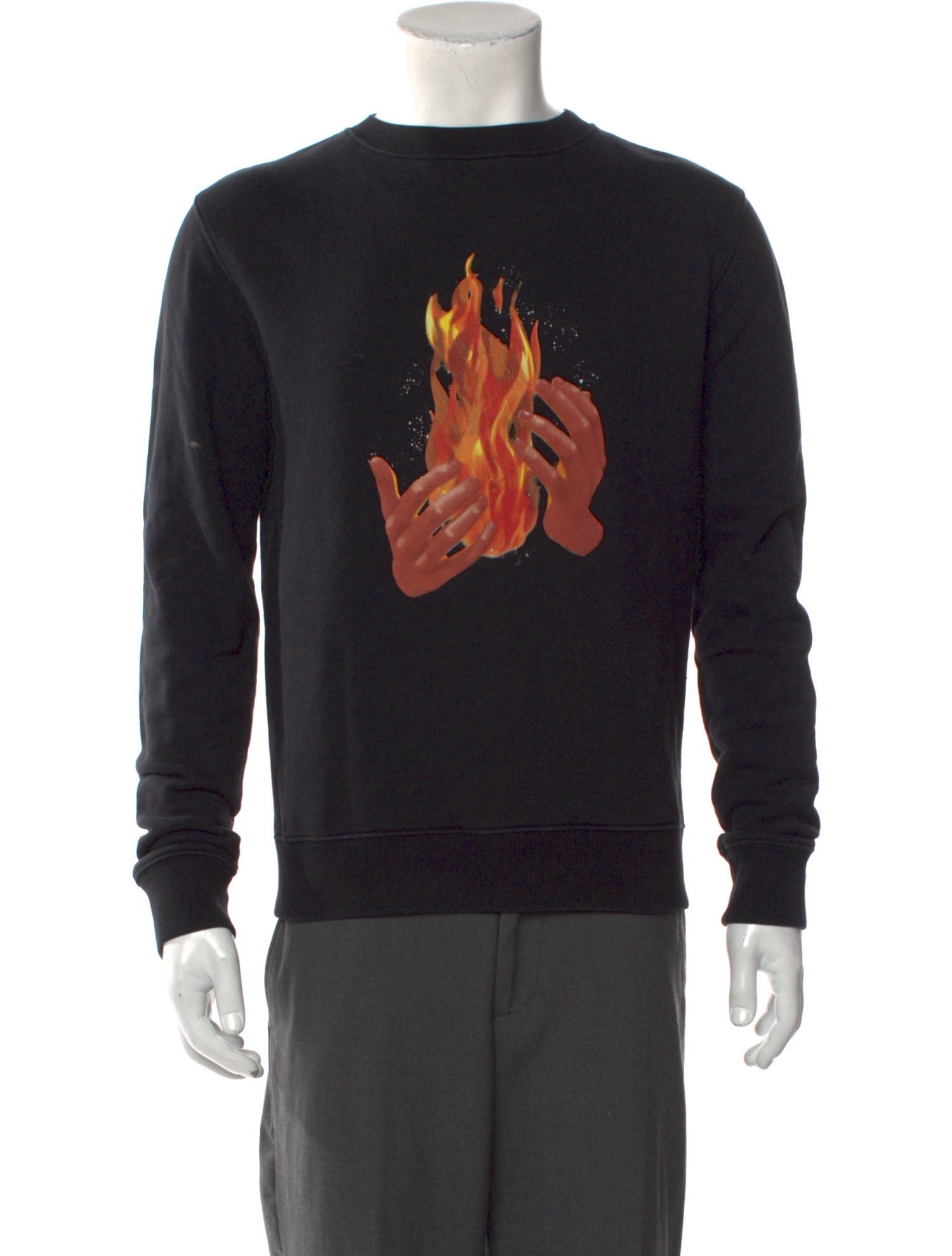 Off-White 2018 Flame Diagonals Sweatshirt