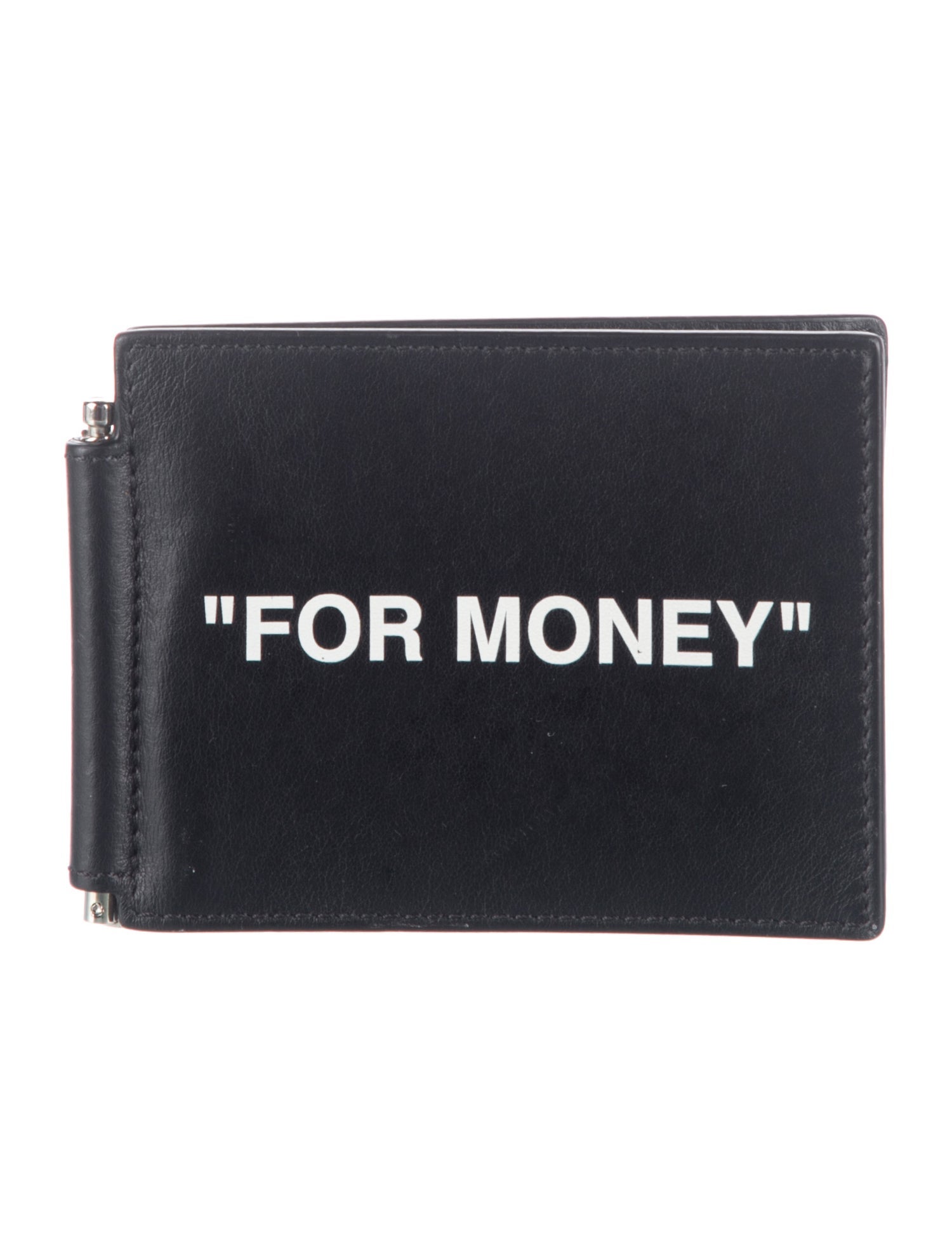 Off-White "For Money" Leather Bifold Wallet